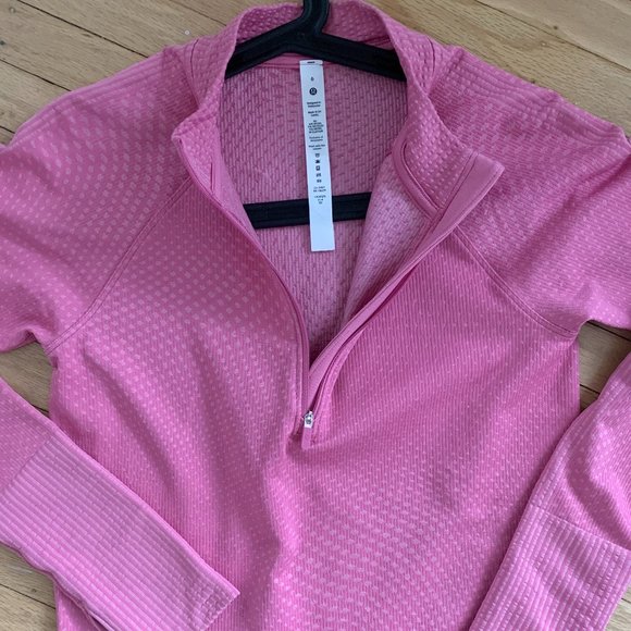Pink It's Rulu Cropped Half Zip - Picture 5 of 8
